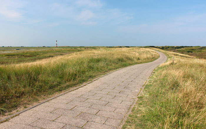 Kurze Pause auf dem S&uuml;ddeich