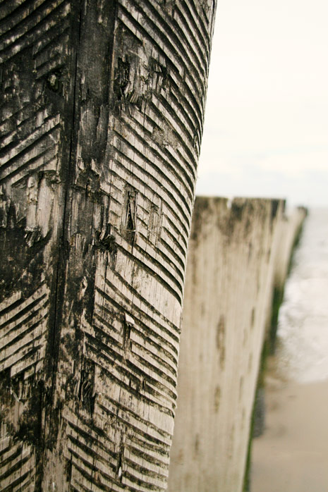 Pfahlbuhne im Detail