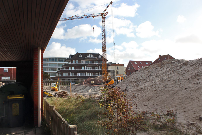 Baustelle des neuen Aparthotels