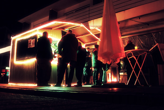 Schmackobude vor dem ehemaligen Schlecker-Markt