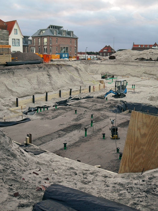 Baustelle des neuen Aparthotels