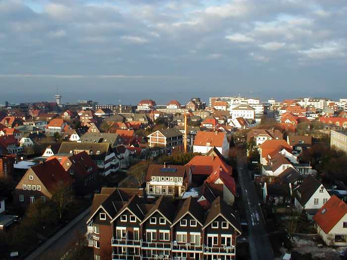 Dorf vom Leuchtturm aus gesehen