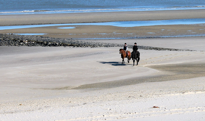 Reiterinnen am Hauptstrand