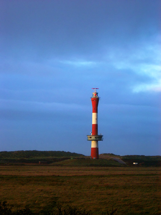 Neuer Leuchtturm im Abendlicht