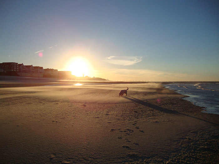 Hauptstrand am Abend