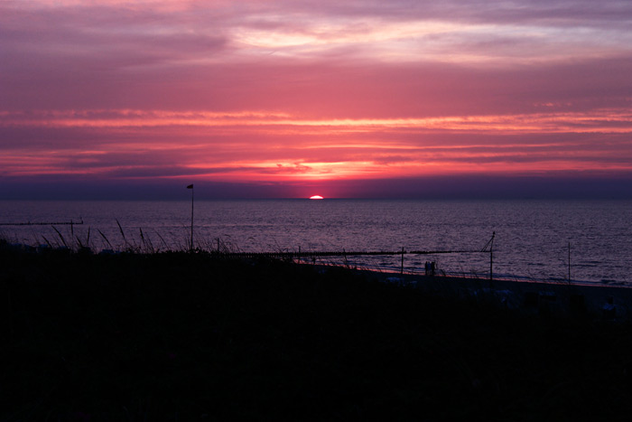 Abendsonne kurz vor dem Untergang