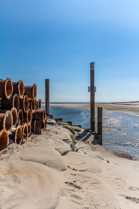 Sp&uuml;lrohre am Westanleger