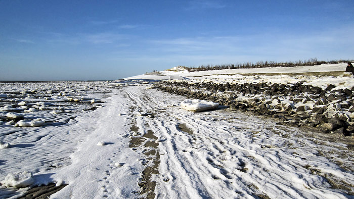 Meereis am Weststrand