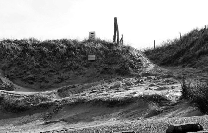 D&uuml;nen&uuml;berwegung Saline von Norden gesehen