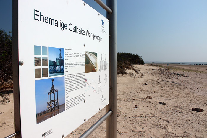 Schautafel: Ehemalige Ostbake Wangerooge