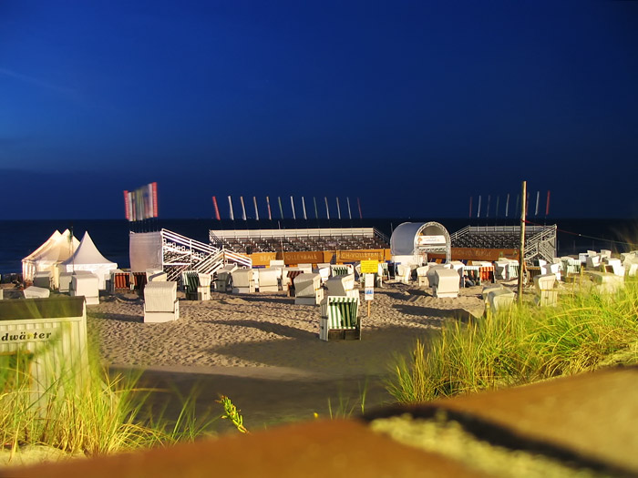 Center Court bei Nacht