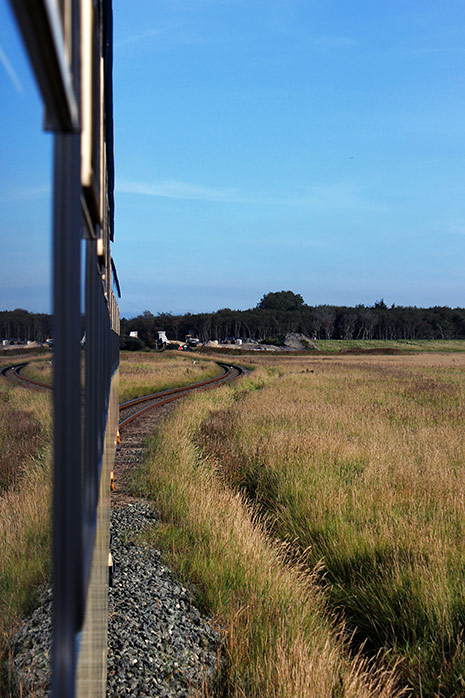 Blick zur Baustelle am Deichschart