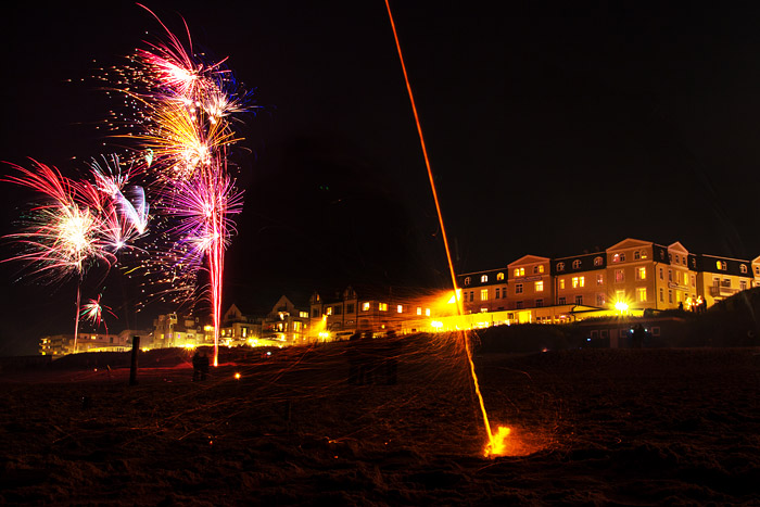 Feuerwerk am Hauptstrand
