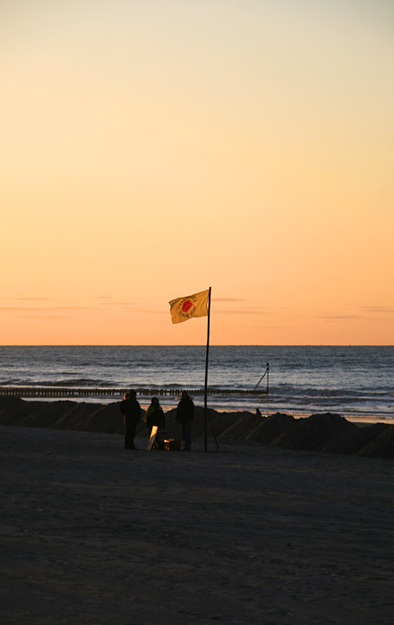 Anti-Atomkraft-Aktion am Strand