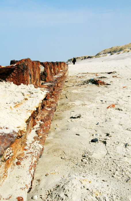 Spundwand an der Buhne G