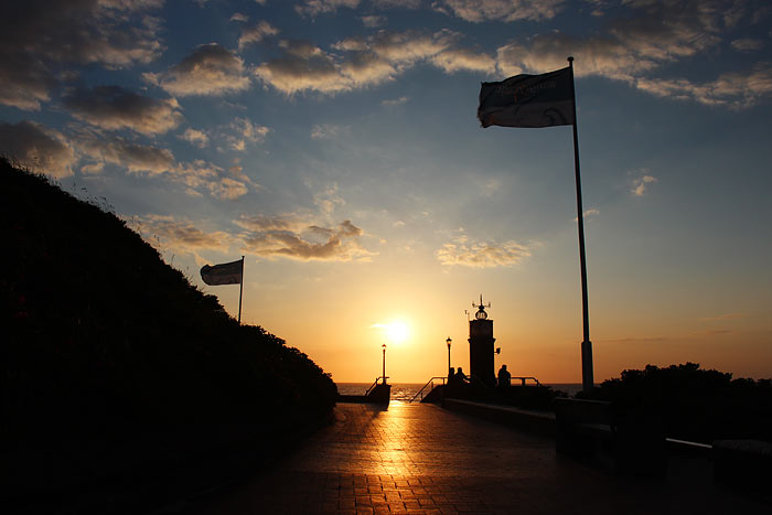 Strandpromenade zur Abendzeit