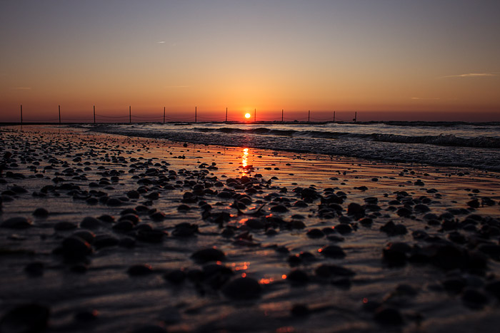 Sonnenuntergang an der Waterkant