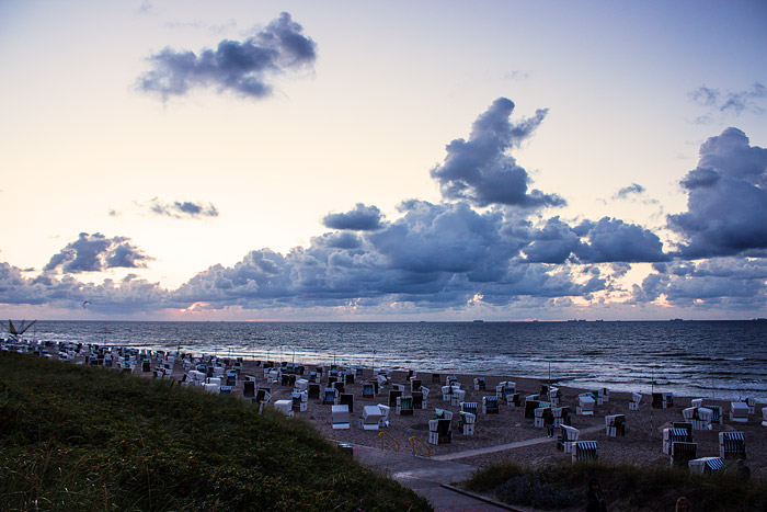 Abendhimmel &uuml;ber dem Meer