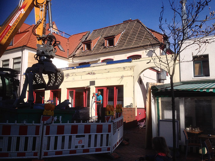 Abbruch der Fleischerei Drees