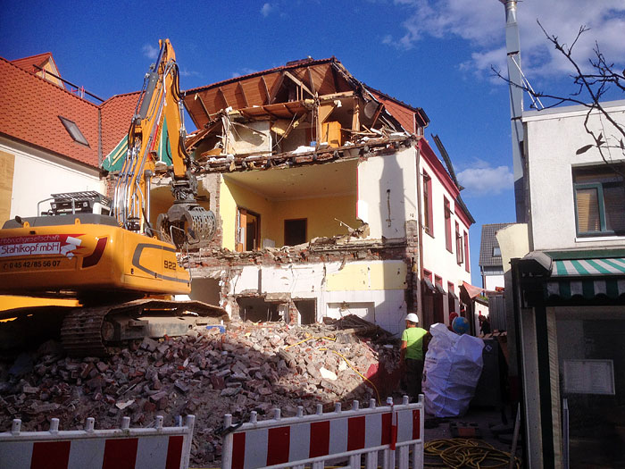 Abbruch der Fleischerei Drees