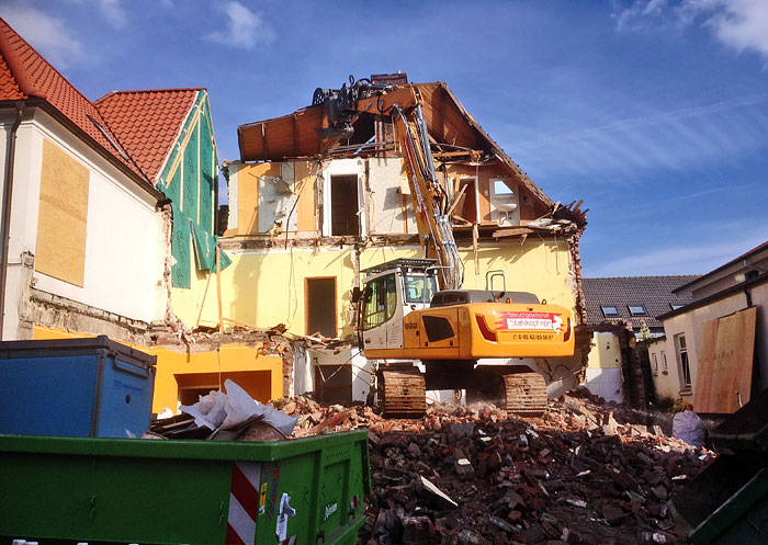 Abbruch der Fleischerei Drees