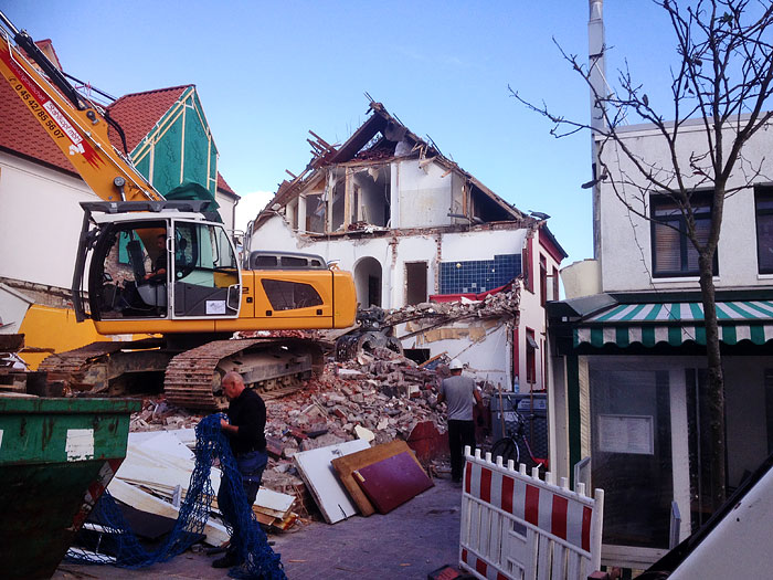 Abbruch der Fleischerei Drees