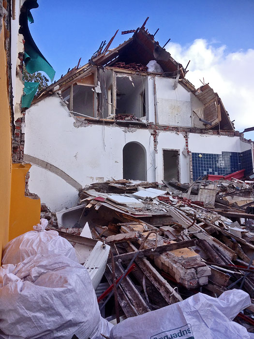 Abbruch der Fleischerei Drees