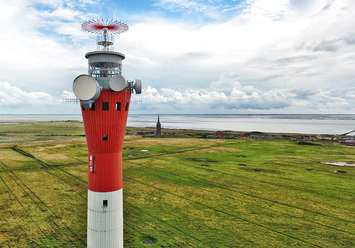 Blick vom Leuchtturm zum Westturm