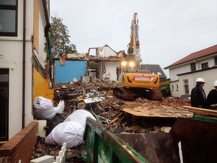 Abbruch der Fleischerei Drees