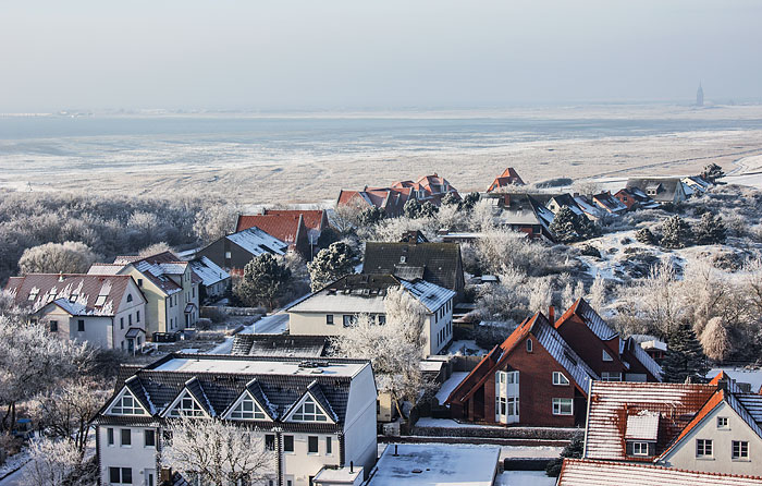 Blick zur Stra&szlig;e Am Wattenmeer