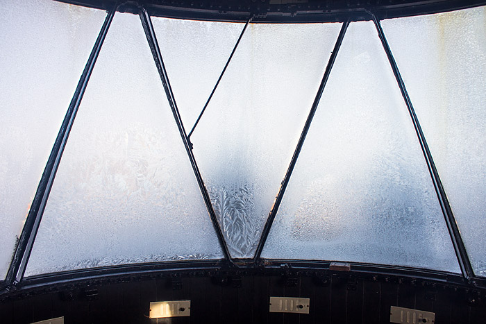 Eisblumen im Leuchtfeuergescho&szlig;