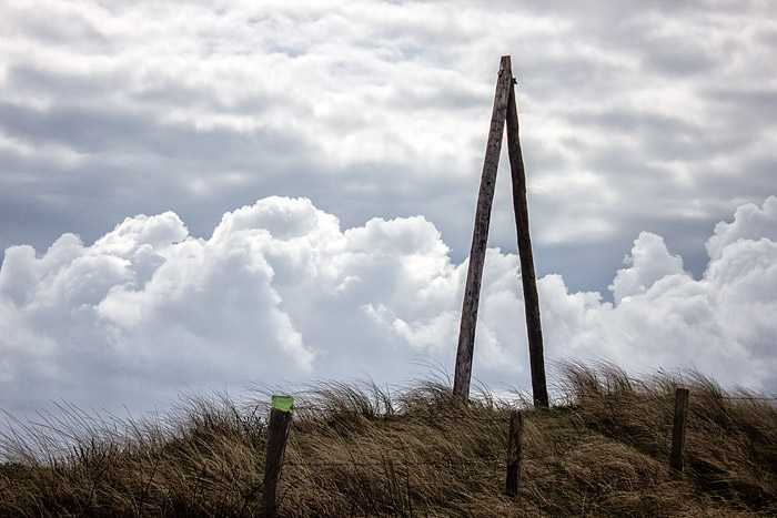 A-Mast in den Nordostd&uuml;nen