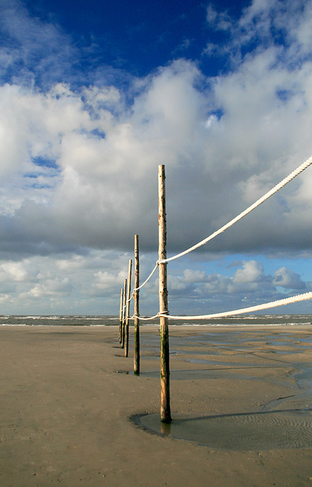 Badefeldbegrenzung bei Niedrigwasser
