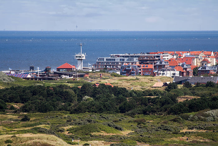 Dorf durchs Teleobjektiv gesehen
