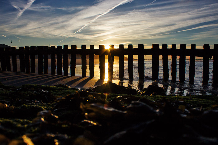 Abendstimmung an der Pfahlbuhne