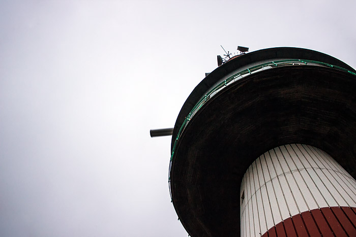 Neuer Leuchtturm von unten her gesehen
