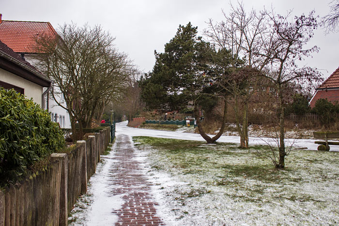 Winterliche R&ouml;singstra&szlig;e