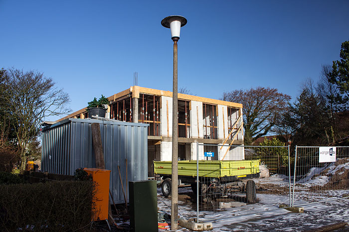 Rohbau der Villa Dorfgroden