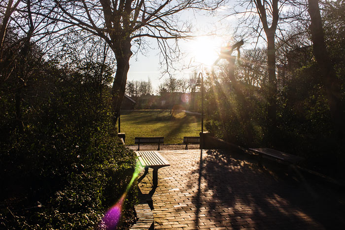 Eingang zum Rosengarten