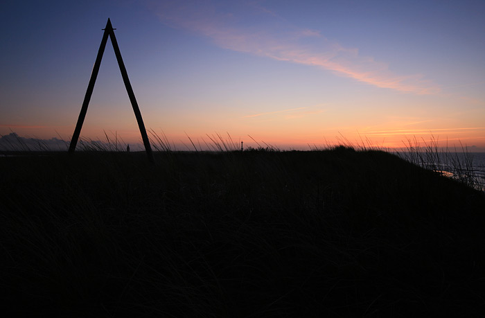Blaue Stunde an der D&uuml;nen&uuml;berwegung