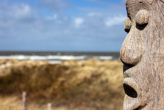 Skulptur an der D&uuml;nen&uuml;berwegung