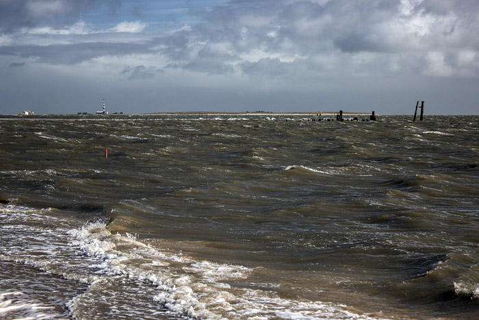 Ostanleger bei Hochwasser