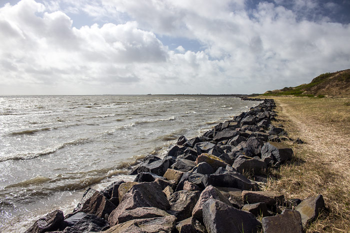 Steindamm an den Ostdünen