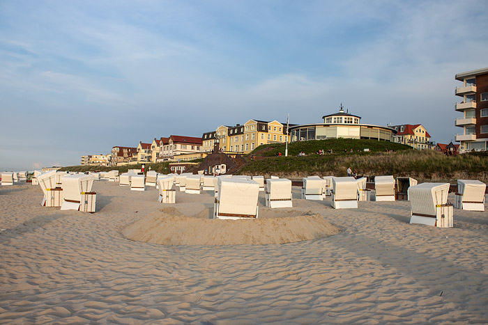 Hauptstrand am Abend