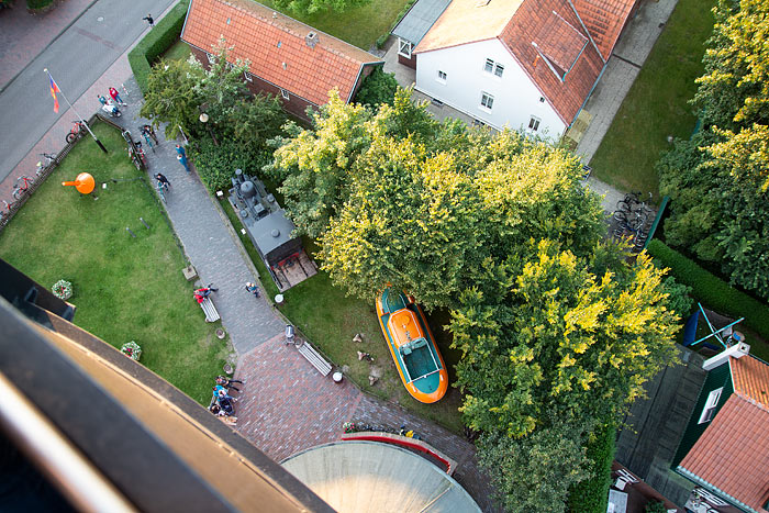 Au&szlig;enbereich des Heimatmuseums von oben