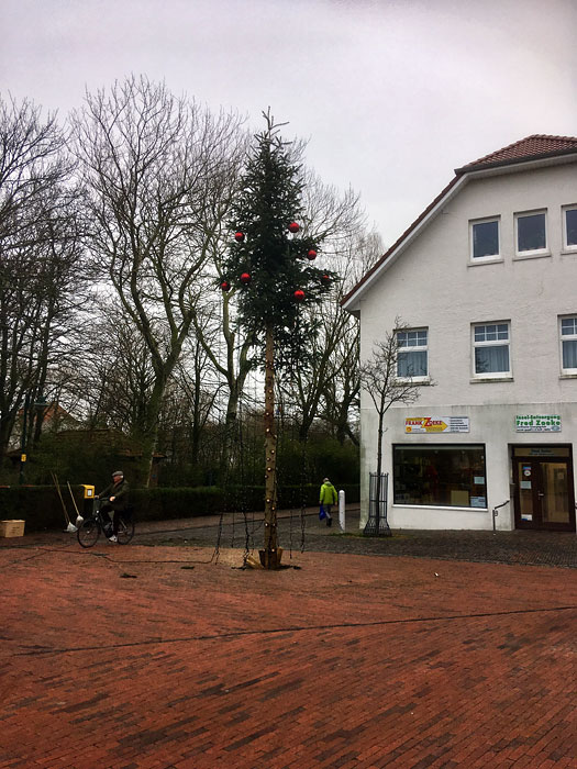 Ende des Wangerooger Weihnachtsbaums