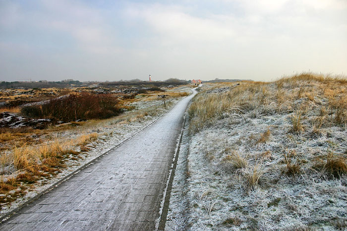 Reif bedeckter S&uuml;ddeich