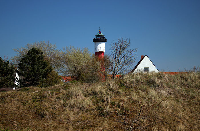 Leuchtturm von den Osterd&uuml;nen aus gesehen