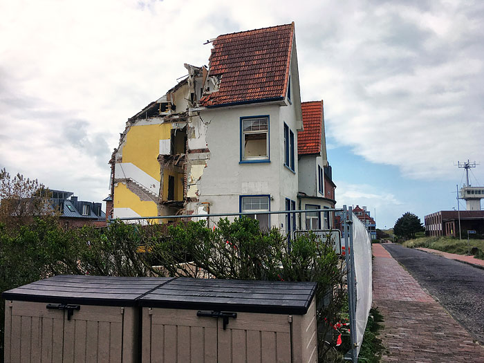 Haus Seeblick w&auml;hrend der Abbruchphase