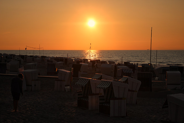 Abendstimmung am Inselstrand